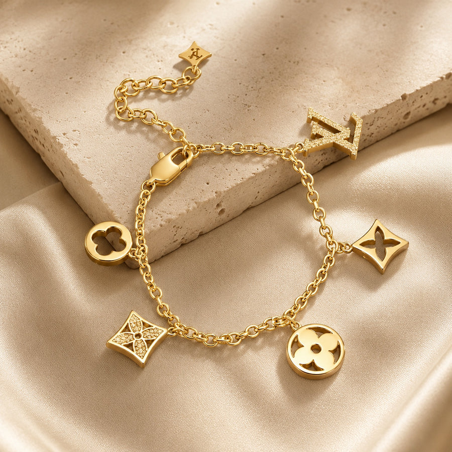 Bracelet Charms Symboles Dorés