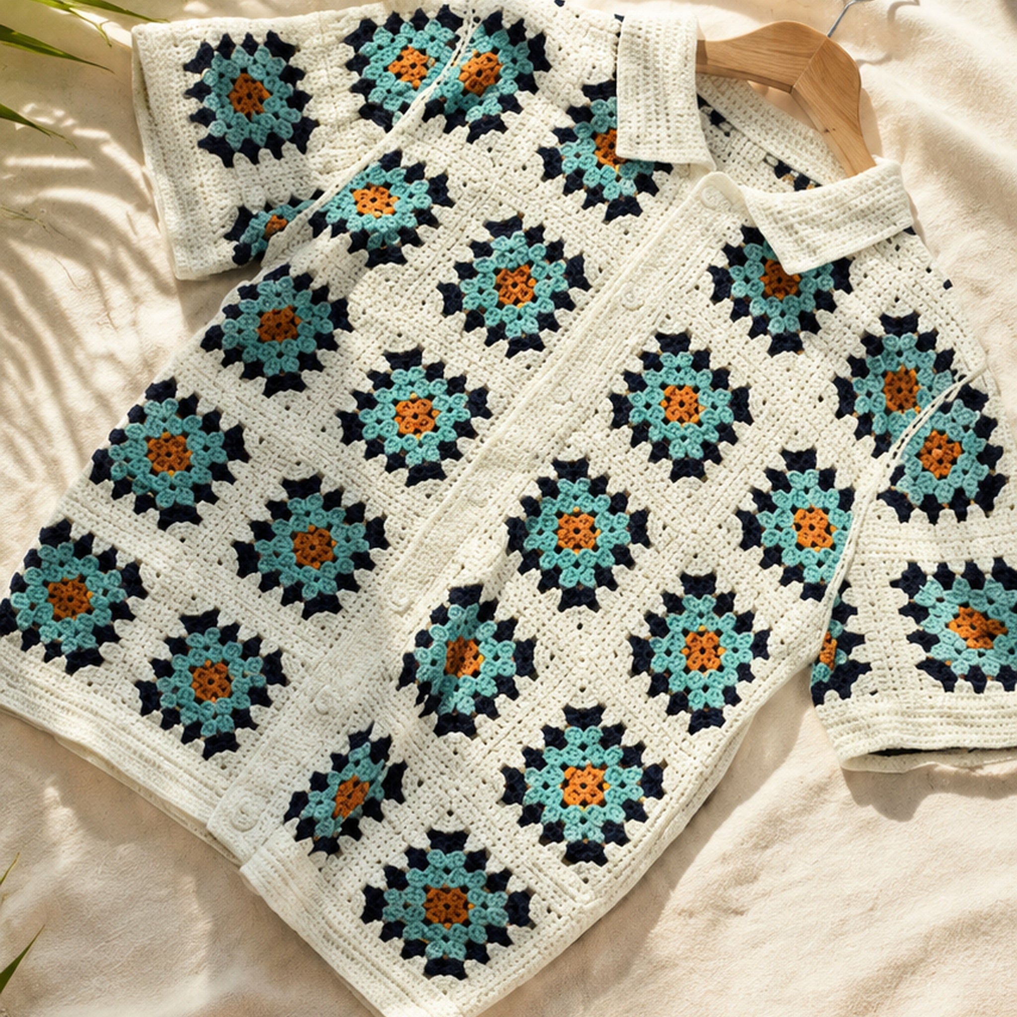 Chemise Crochet Blanche Bohème – La Pièce Vacances de l’Été