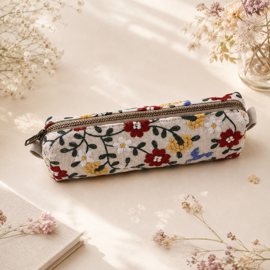 Trousse Jardin d’Été – Écrue Fleurie